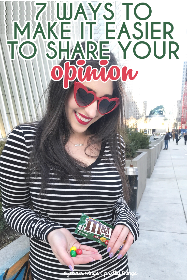How to make sharing your opinion easier - tips for speaking up / ew & pt