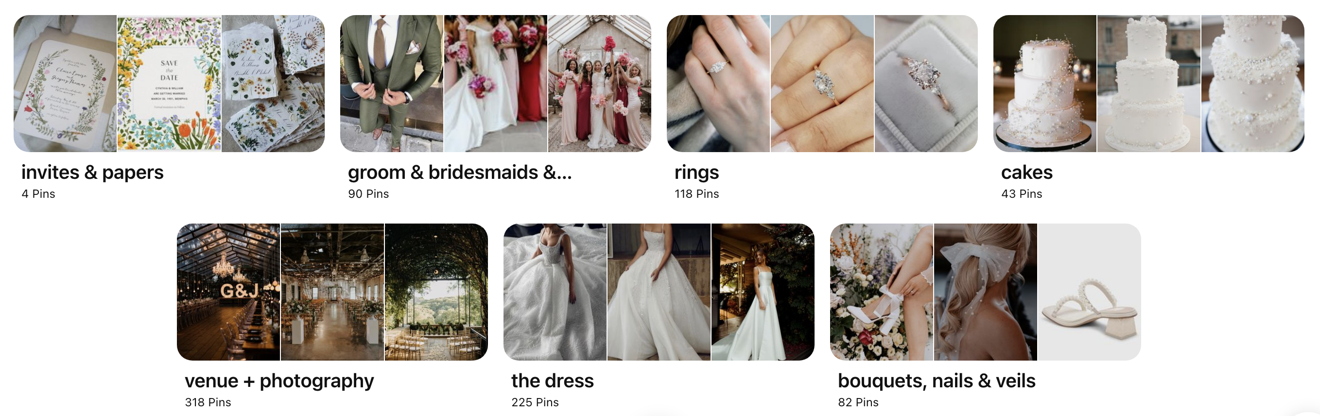 lists everyone should have in their 20s - how to use pinterest boards for wedding planning